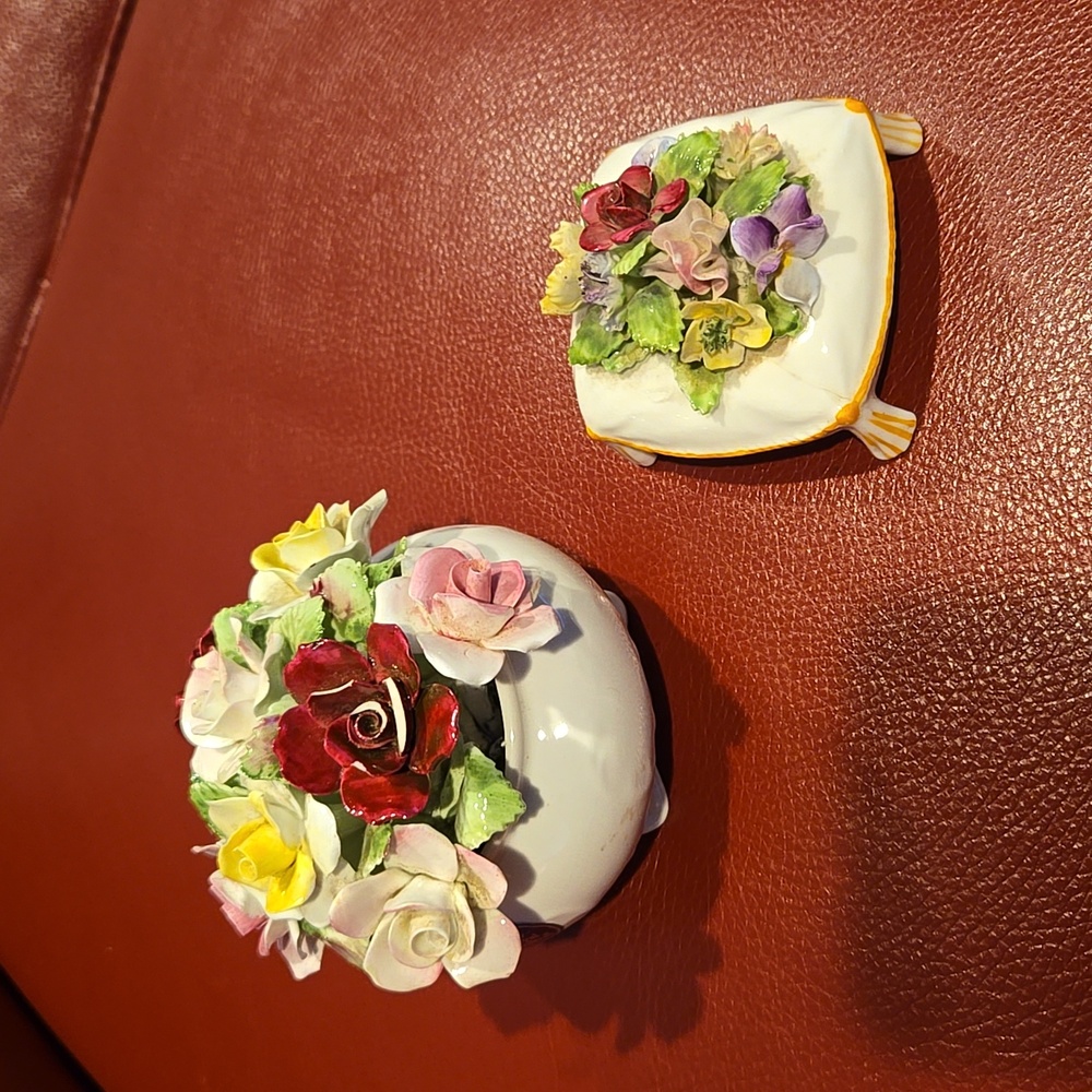 Royal Doulton/Adderley Floral trinket